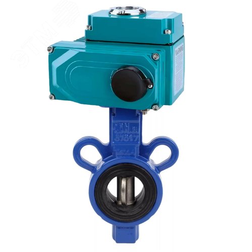 Изображение товара Затвор дисковый поворотный AL-316L-EPDM Ду32 Ру16, корпус -алюминиевый сплав, диск нержавеющая сталь 316L, уплотнение EPDM, с 1/4-оборотным электроприводом Q-020-220VAC 220В (шт)