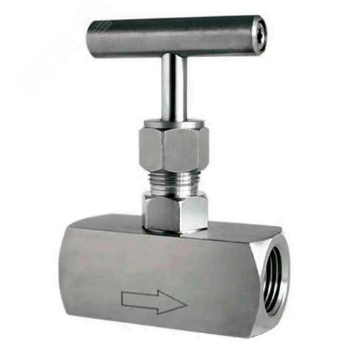 Изображение товара Клапан игольчатый 316-316-T-Ht 1'' Ду25 Ру400 резьбовой, корпус нержавеющая сталь 316, уплотнение металл, с Т-образной рукояткой (шт)