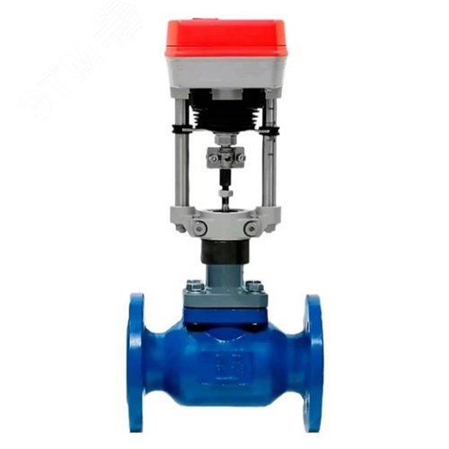 Изображение товара Клапан запорно-регулирующий двухходовой высокотемпературный 25с947п VSRH121 Ду32 Ру40 Kv10м3/ч, корпус сталь 20Л/25Л, уплотнение металл/PE, присоединение фланцевое, ax до 220°С, с электроприводом ЭПК-ТВ3000-XD220-S.12/S.14(3000N) 220В (шт)