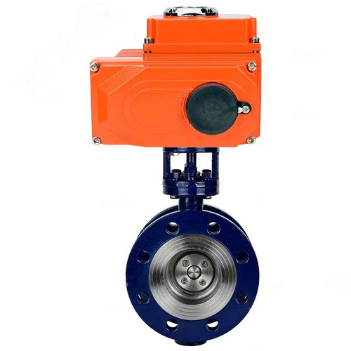 Изображение товара Затвор дисковый поворотный DN.ru WCB-304-M-F-ISO Ду65 Ру25 с электроприводом DN.ru QT2-010-220VAC (шт)