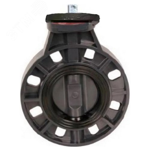 Изображение товара Затвор дисковый поворотный НПВХ-НПВХ-E-2W-Fb-ISO Дн50 Ру10 межфланцевый, корпус UPVC (НПВХ), диск UPVC (НПВХ), уплотнение EPDM, с ISO-фланцем и голым штоком квадратным (шт)