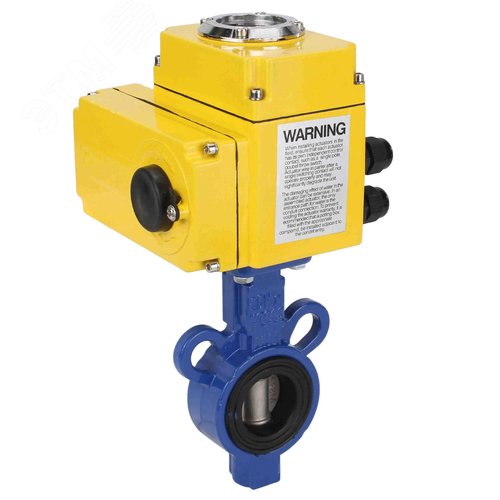 Изображение товара Затвор дисковый поворотный AL-316L-EPDM Ду32 Ру16 корпус алюминиевый сплав, диск нержавеющая сталь, уплотнение EPDM, с четвертьоборотным электроприводом Q005-220-4-20мА (шт)