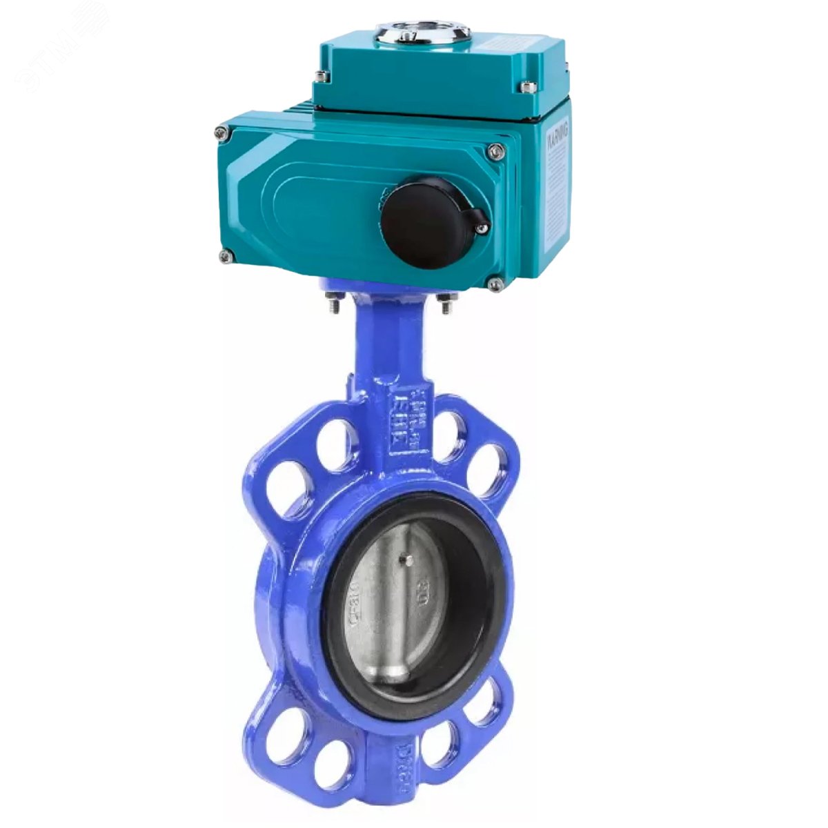 Изображение товара Затвор дисковый поворотный WCB 316L Ду150 Ру16 с электроприводом DN.ru