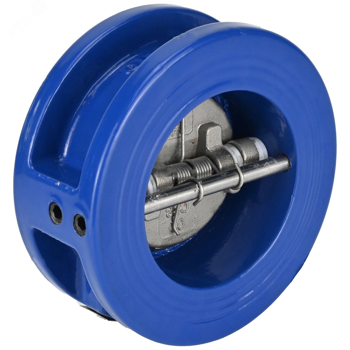 Изображение товара Клапан обратный лепестковый двухстворчатый 2S-GG25-304-EPDM-Fb Ду200 Ру16 межфланцевый, корпус чугун GG25, диск нержавеющая сталь, уплотнение EPDM (шт)