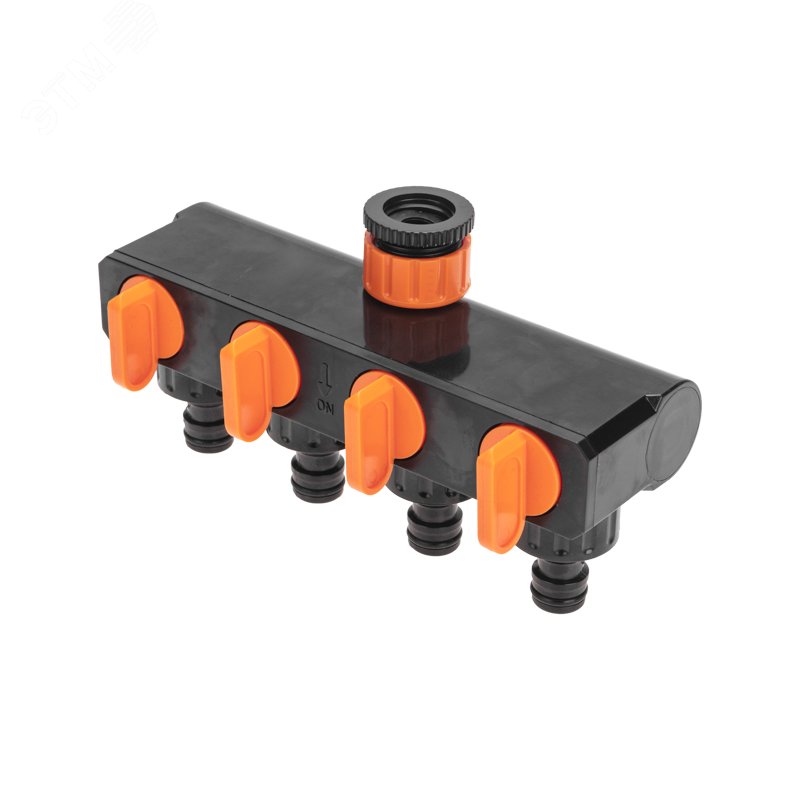 Изображение товара Разветвитель для шланга на 4 канала 1/2 3/4 Четыре сезона