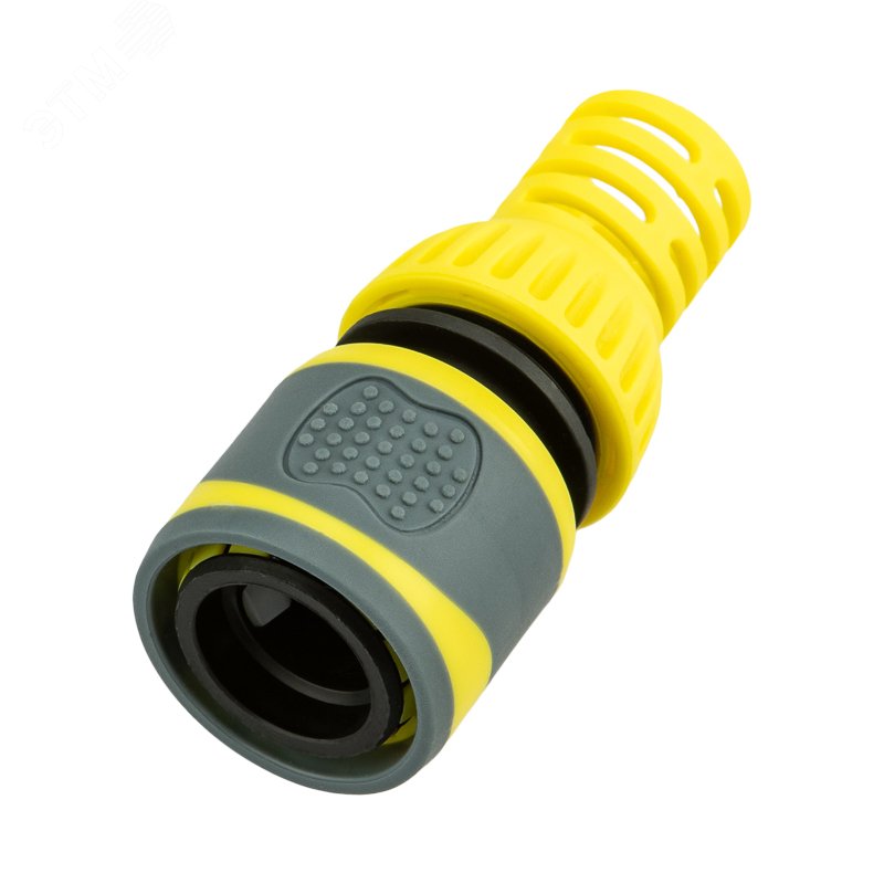 Изображение товара "Коннектор для шланга, быстросъемный 1/2"" с термопластичной резиной и защитой от перегибов Профи" (шт)