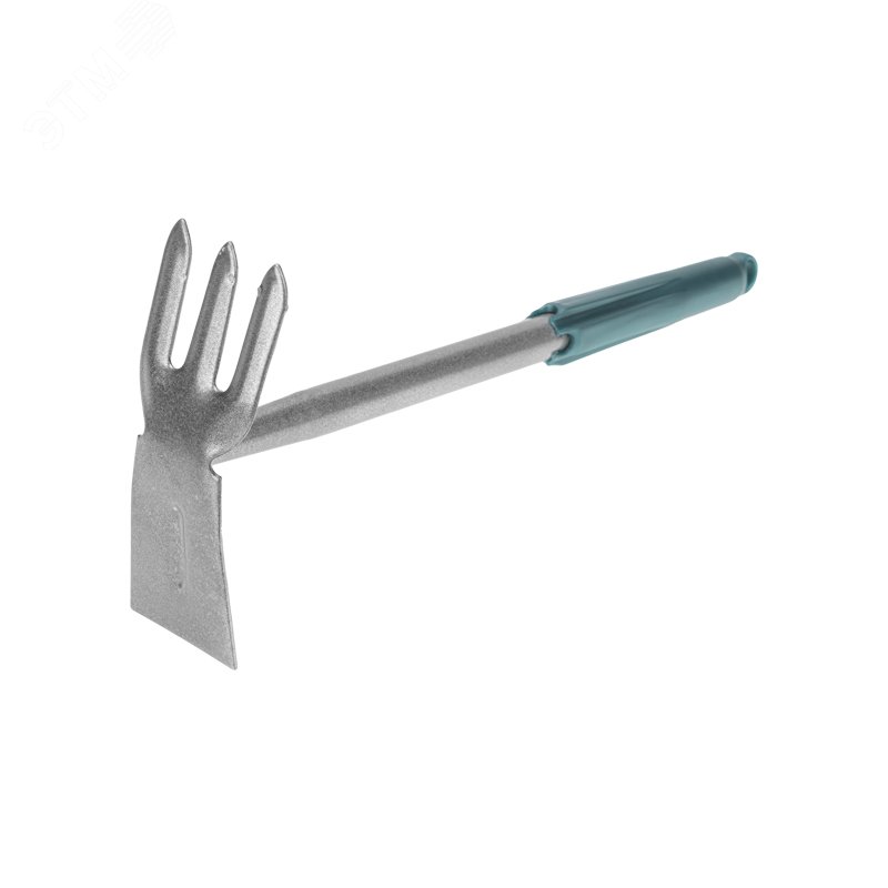 Изображение товара Мотыжка комбинированная 3 прямых зубца с металлической ручкой ЧЕТЫРЕ СЕЗОНА