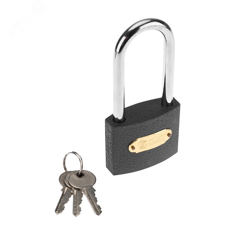 Изображение товара Замок навесной серия "Чугун" 60 мм длинная дужка (шт)