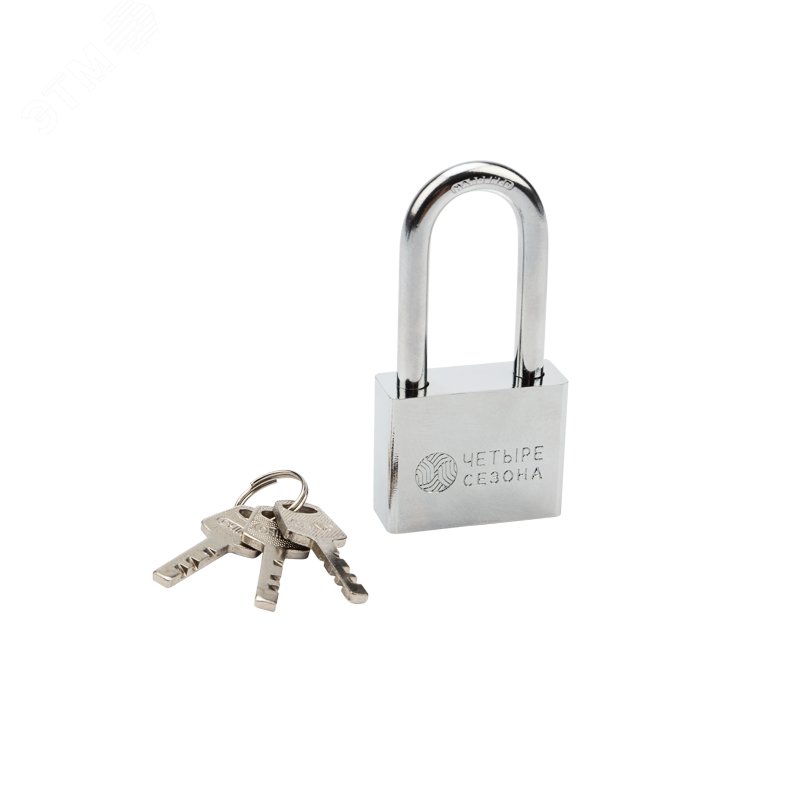 Изображение товара Замок навесной серия "Сталь" 50 мм длинная дужка (шт)