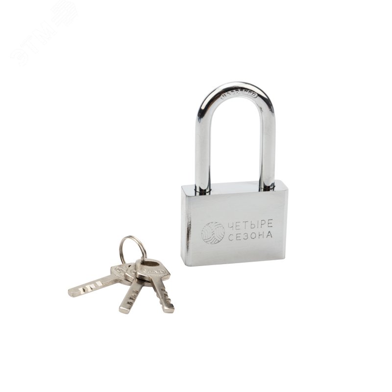 Изображение товара Замок навесной серия "Сталь" 60 мм длинная дужка (шт)