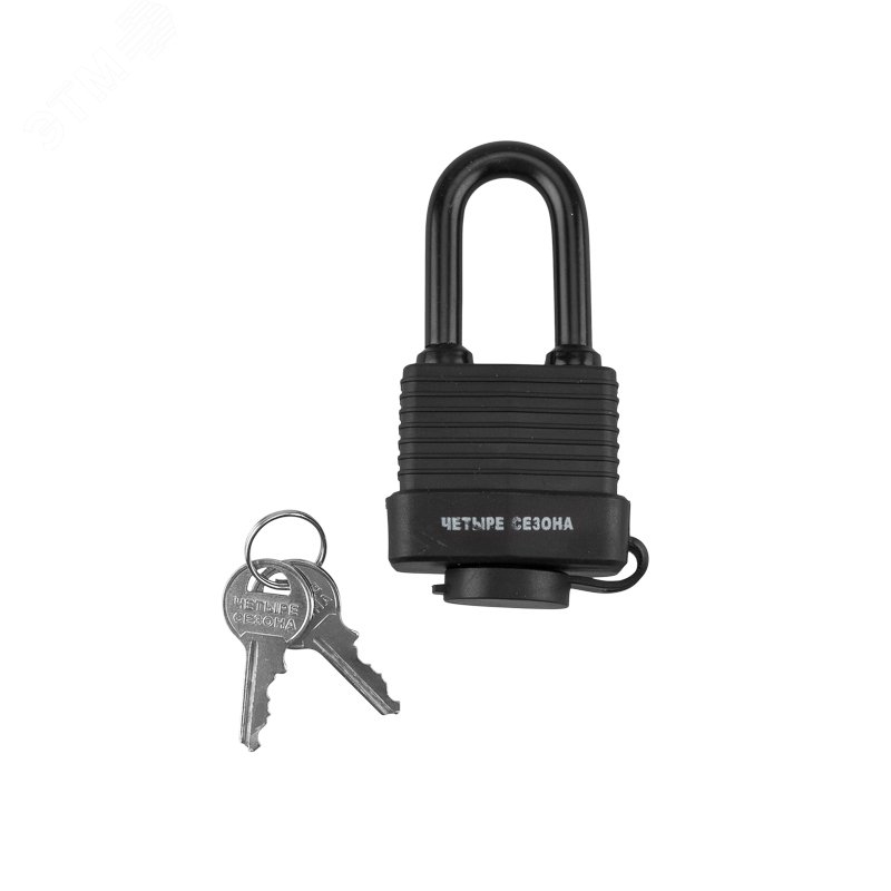 Изображение товара Навесной замок ВЗ-40 ДД ЧЕТЫРЕ СЕЗОНА из закаленной стали диаметр 7,4 мм надежный и долговечный