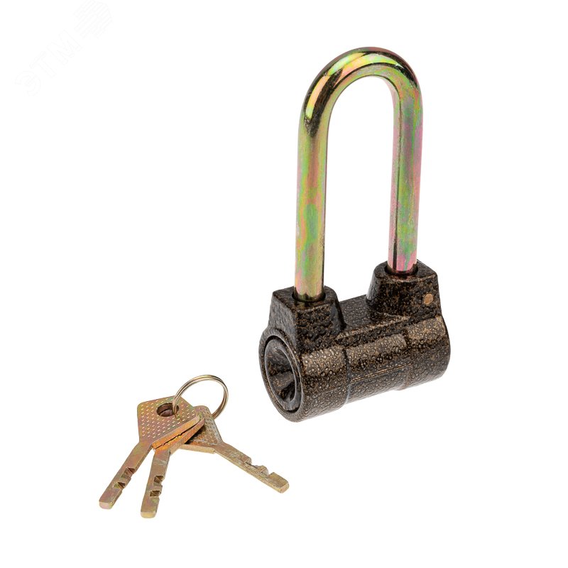 Изображение товара Навесной замок БР-50 ДД ЧЕТЫРЕ СЕЗОНА для гаража и склада надежный