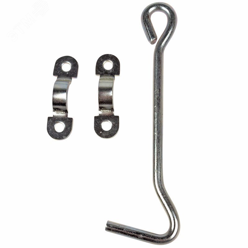 Изображение товара Крючок ветровой 120 мм из оцинкованной стали для фиксации дверей и окон