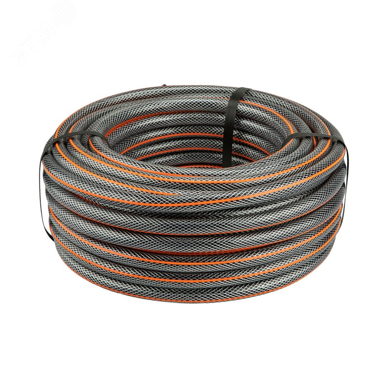 Изображение товара Комплект для полива Стандарт Плюс (шланг ПВХ 3-слойный армированный 1/2'' 25м, коннекторы, адаптер, распылитель) (шт)