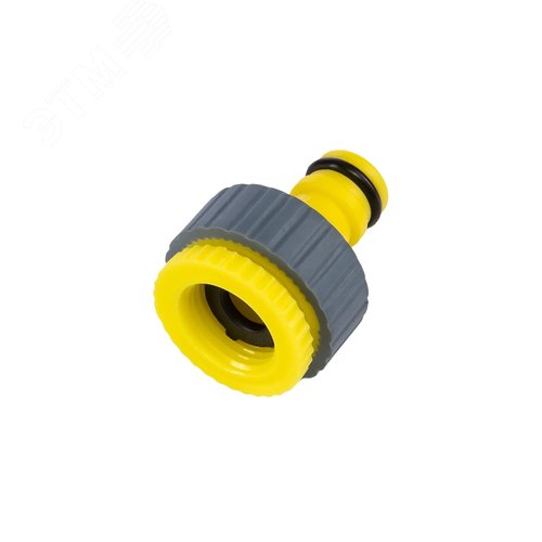 Изображение товара Адаптер на кран быстрого соединения 1/2''-3/4'' с термопластичной резиной Профи (шт)