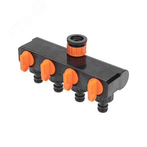 Изображение товара Разветвитель для шланга на 4 канала 1/2, 3/4 Четыре сезона (шт)