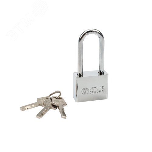 Изображение товара Замок навесной серия "Сталь" 40 мм длинная дужка (шт)