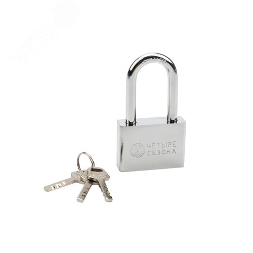 Изображение товара Замок навесной серия "Сталь" 60 мм длинная дужка (шт)