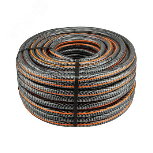 Изображение товара Комплект для полива Стандарт Плюс (шланг ПВХ 3-слойный армированный 3/4'' 50м, коннекторы, адаптер, распылитель) (шт)