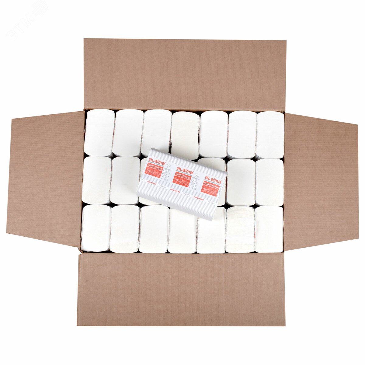 Изображение товара Полотенца бумажные LAIMA PREMIUM H2, 150 листов, 2 слоя