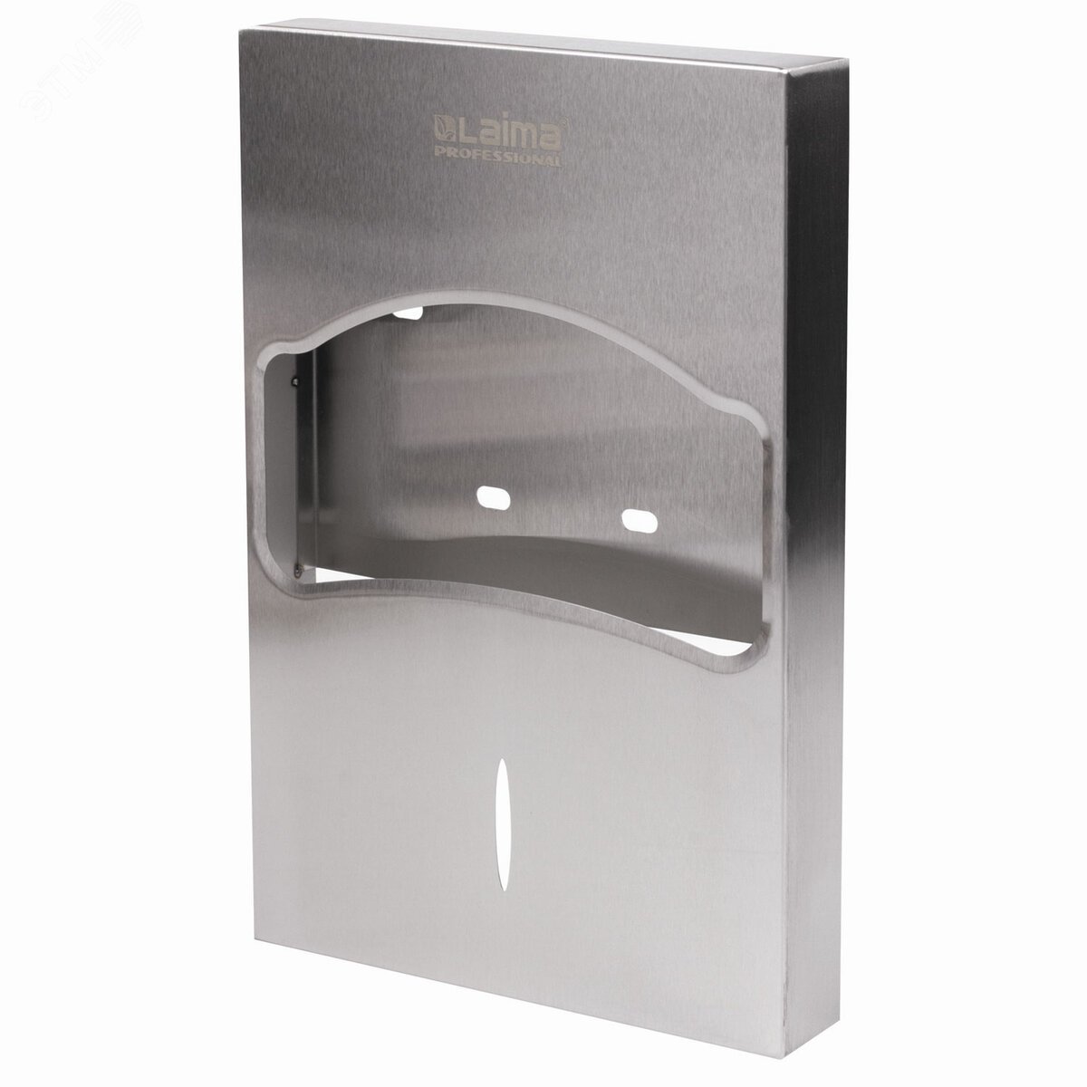 Изображение товара Диспенсер для покрытий на унитаз LAIMA PROFESSIONAL INOX 1/4 нержавеющая сталь матовый