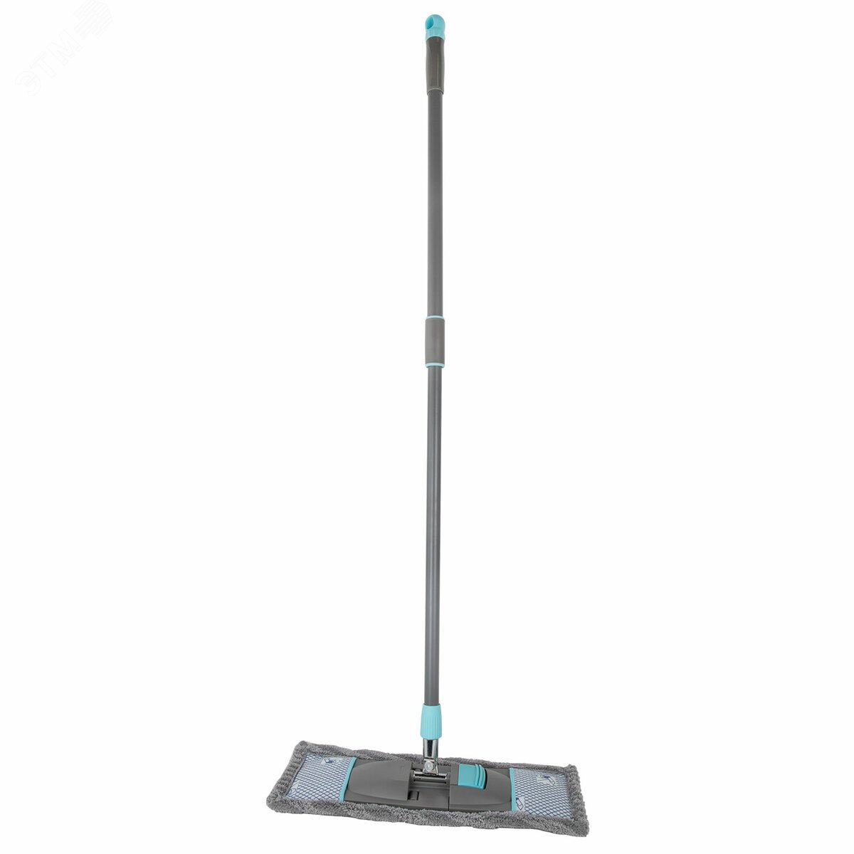 Изображение товара Швабра с насадкой 42 см, телескопический черенок 75-120 см, микрофибра, карманы (шт)