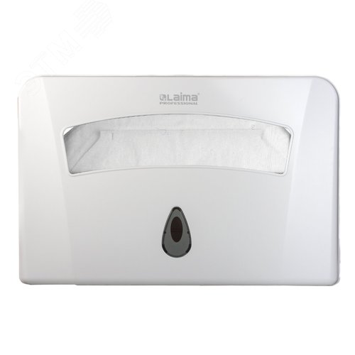 Изображение товара Диспенсер для покрытий на унитаз LAIMA PROFESSIONAL CLASSIC (Система V1) 1/2 сложения, белый, 601429 (шт)