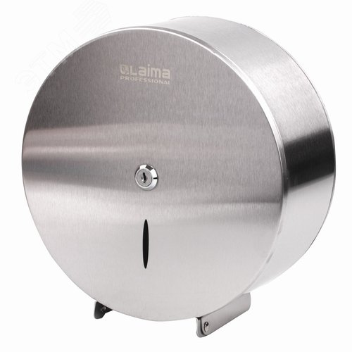 Изображение товара Диспенсер для туалетной бумаги LAIMA PROFESSIONAL INOX, (T2) малый, нерж. сталь, матовый, 605698 (шт)