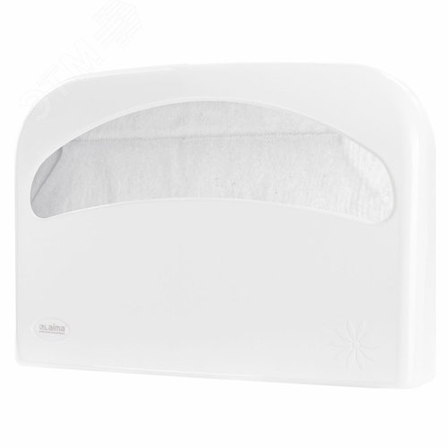 Изображение товара Диспенсер для покрытий на унитаз LAIMA PROFESSIONAL ORIGINAL (V1), 1/2 сложения, белый, 605785 (шт)