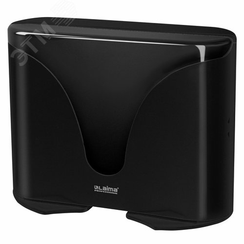 Изображение товара Диспенсер для полотенец EXTRA PROFESSIONAL, (Система H2), Z-сложения, черный, 609473 (шт)