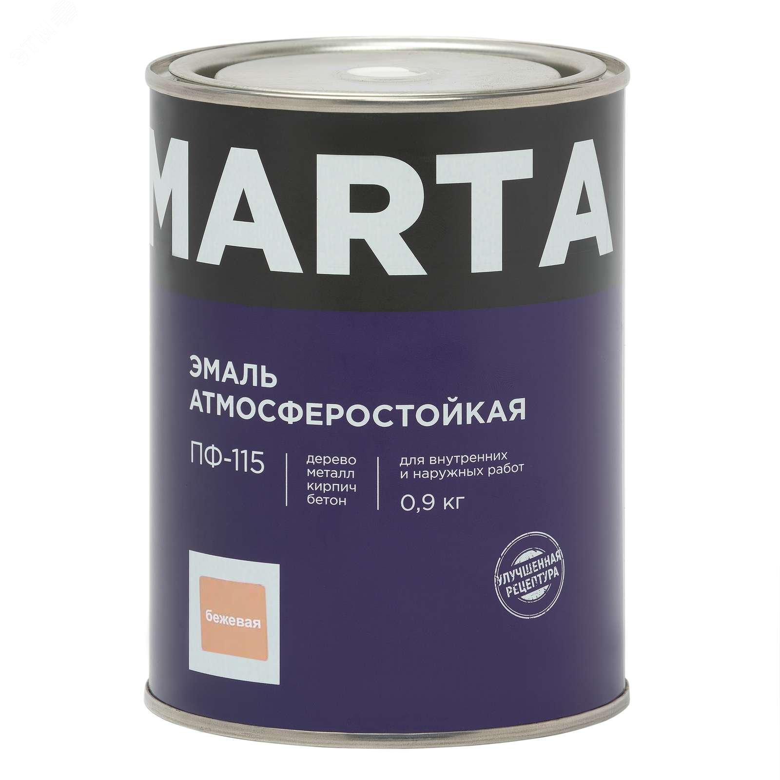 Изображение товара Эмаль ПФ-115 бежевая 0,9кг (шт)