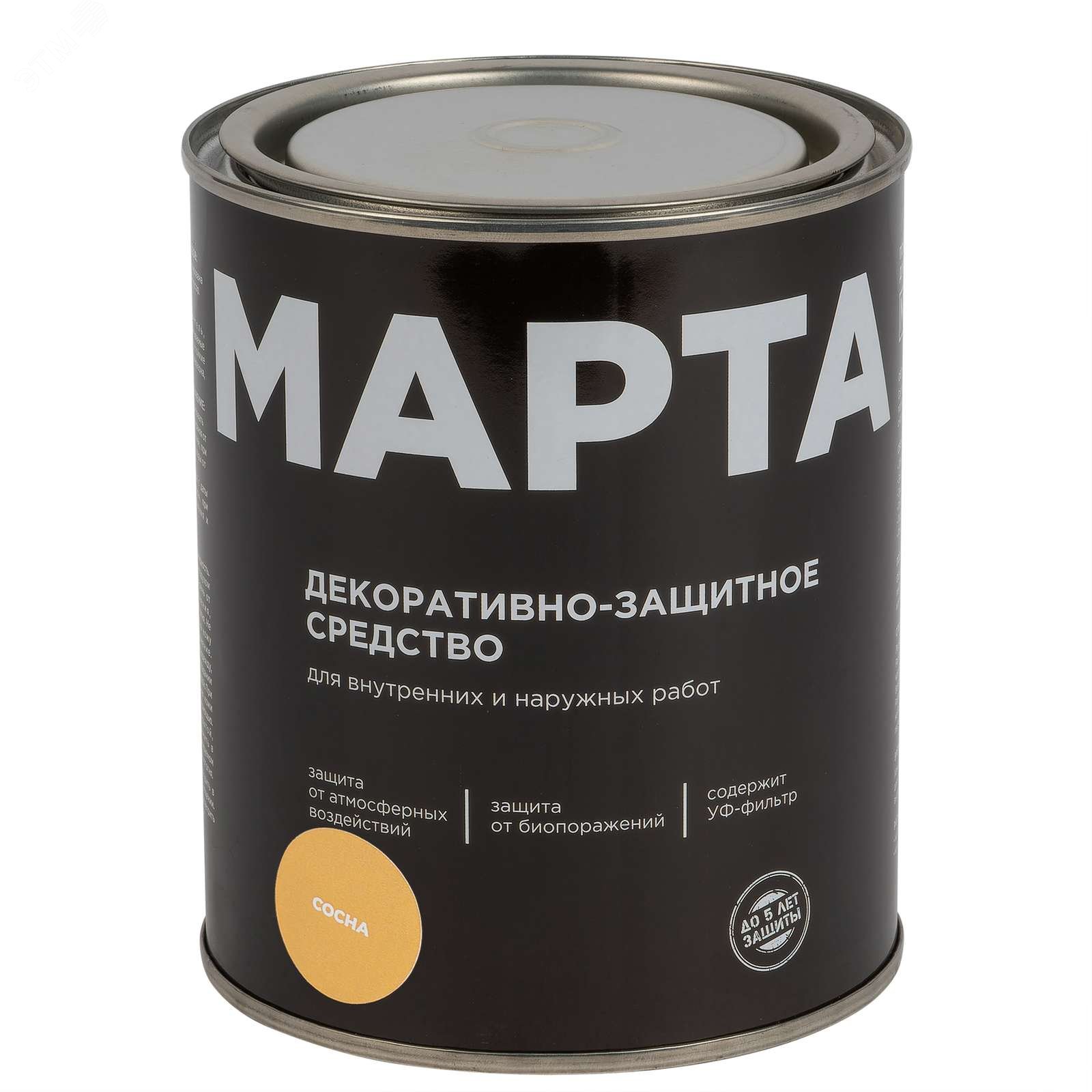 Изображение товара Декоративно-защитное средство для дерева сосна 0,75л Марта