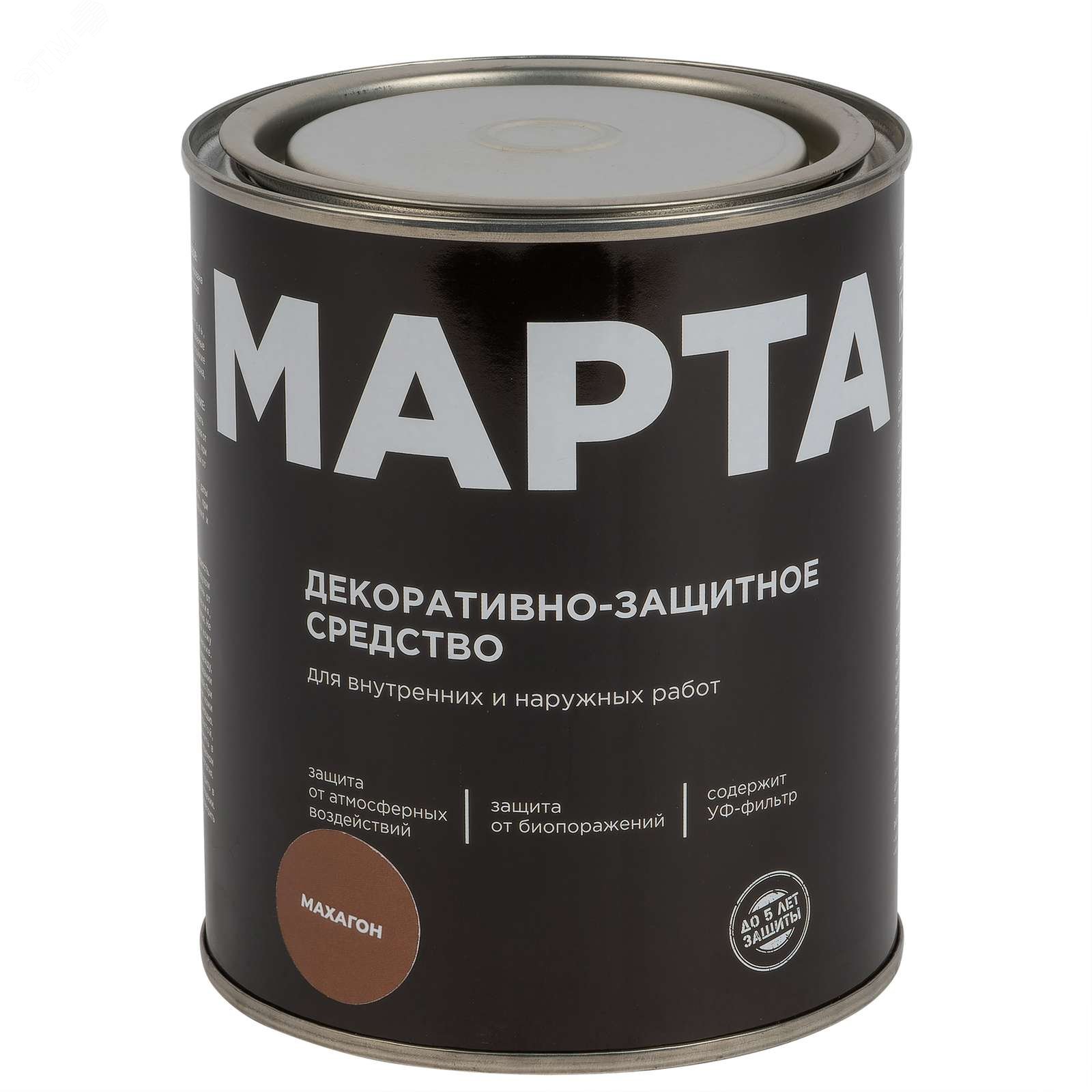 Изображение товара Декоративно-защитное средство для дерева махагон 0, 75л - защита и украшение древесины