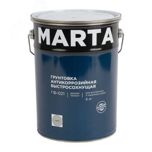 Изображение товара Грунт ГФ-021 серый 6кг (шт)