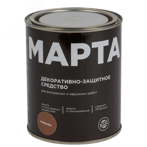 Изображение товара Декоративно-защитное средство для дерева махагон 0,75л (шт)