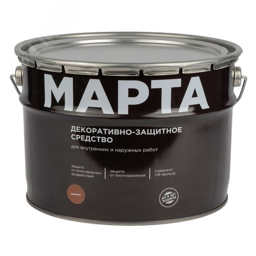 Изображение товара Декоративно-защитное средство для дерева махагон 9л (шт)