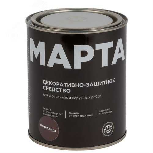 Изображение товара Декоративно-защитное средство для дерева палисандр 0,75л (шт)