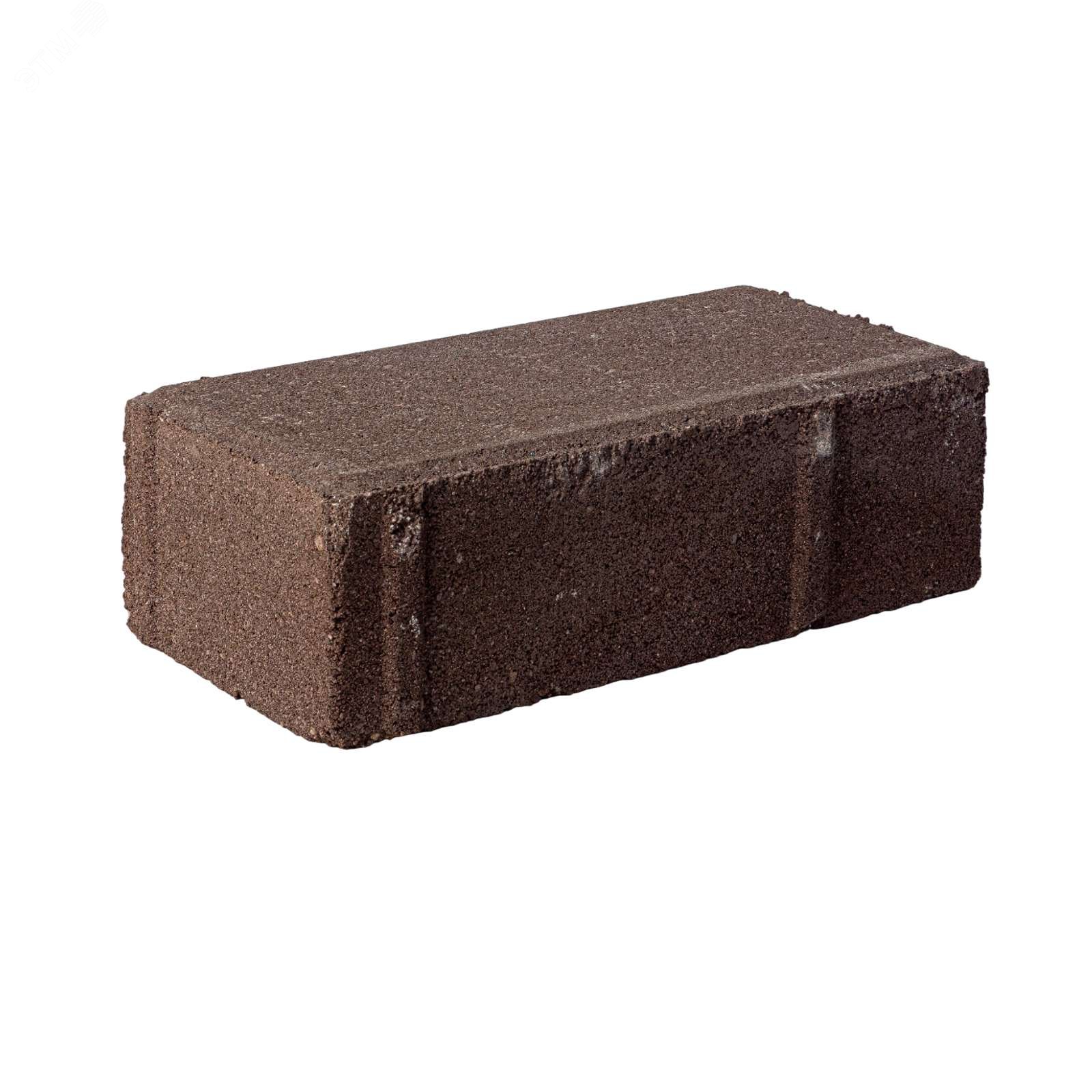 Изображение товара Брусчатка Кирпичик 200x100x40 мм коричневая (шт)