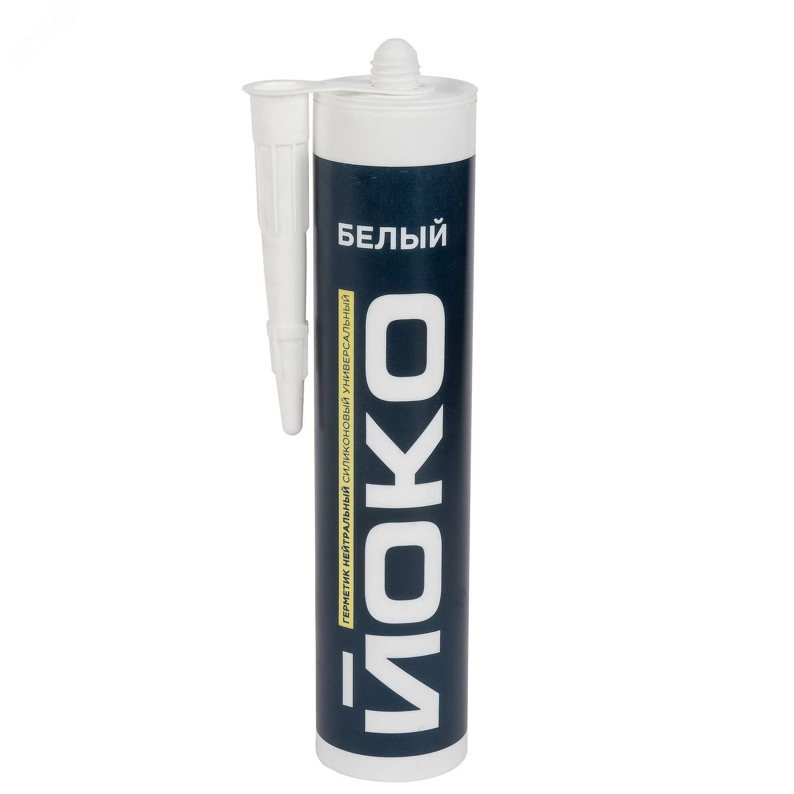 Изображение товара Герметик силиконовый нейтральный белый 260мл Йоко для уплотнения швов и трещин