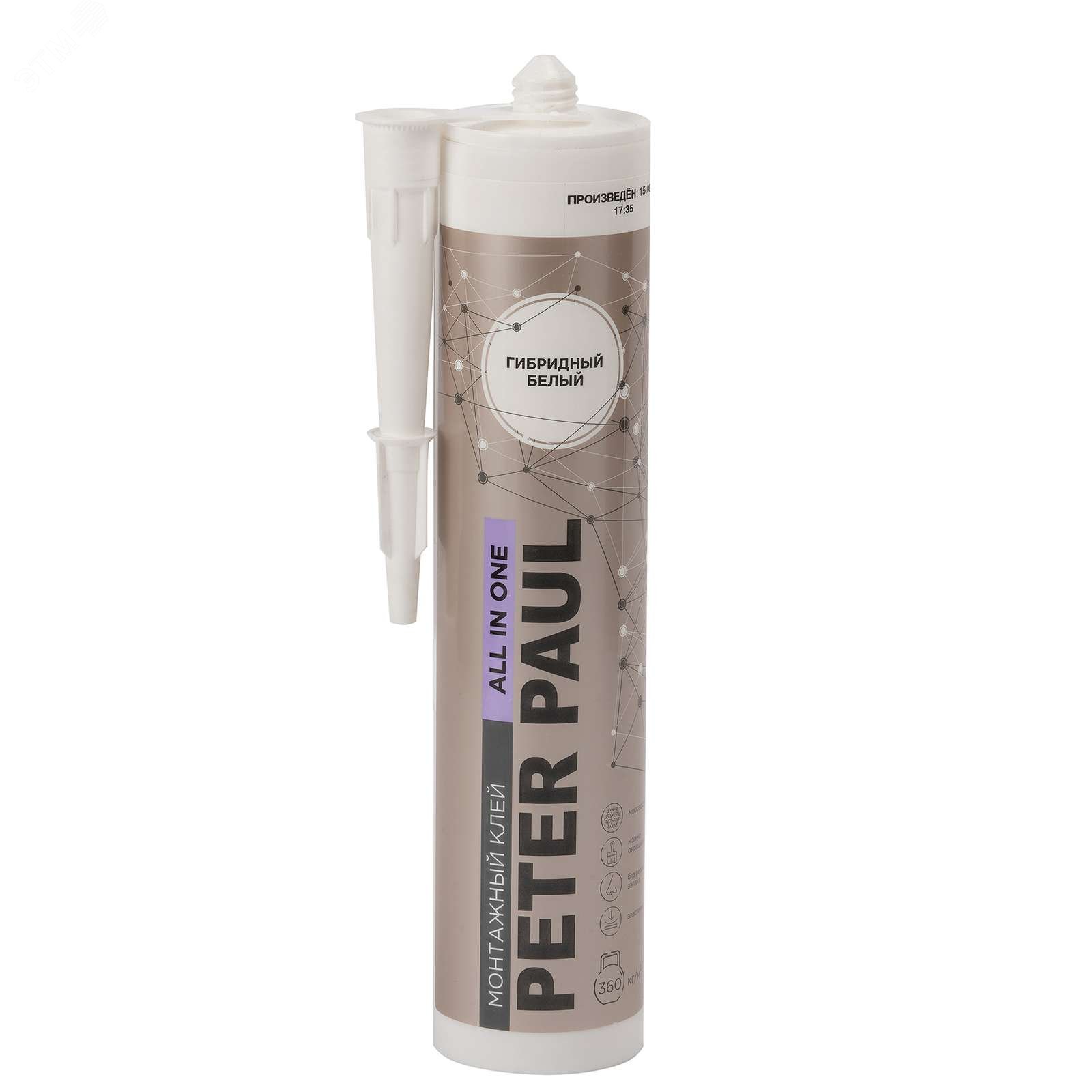 Изображение товара Клей монтажный универсальный гибридный полимер Peter Paul All in One 290мл белый