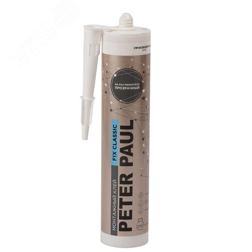 Изображение товара Клей монтажный каучуковый универсальный Fix Classic прозрачный 300мл (шт)