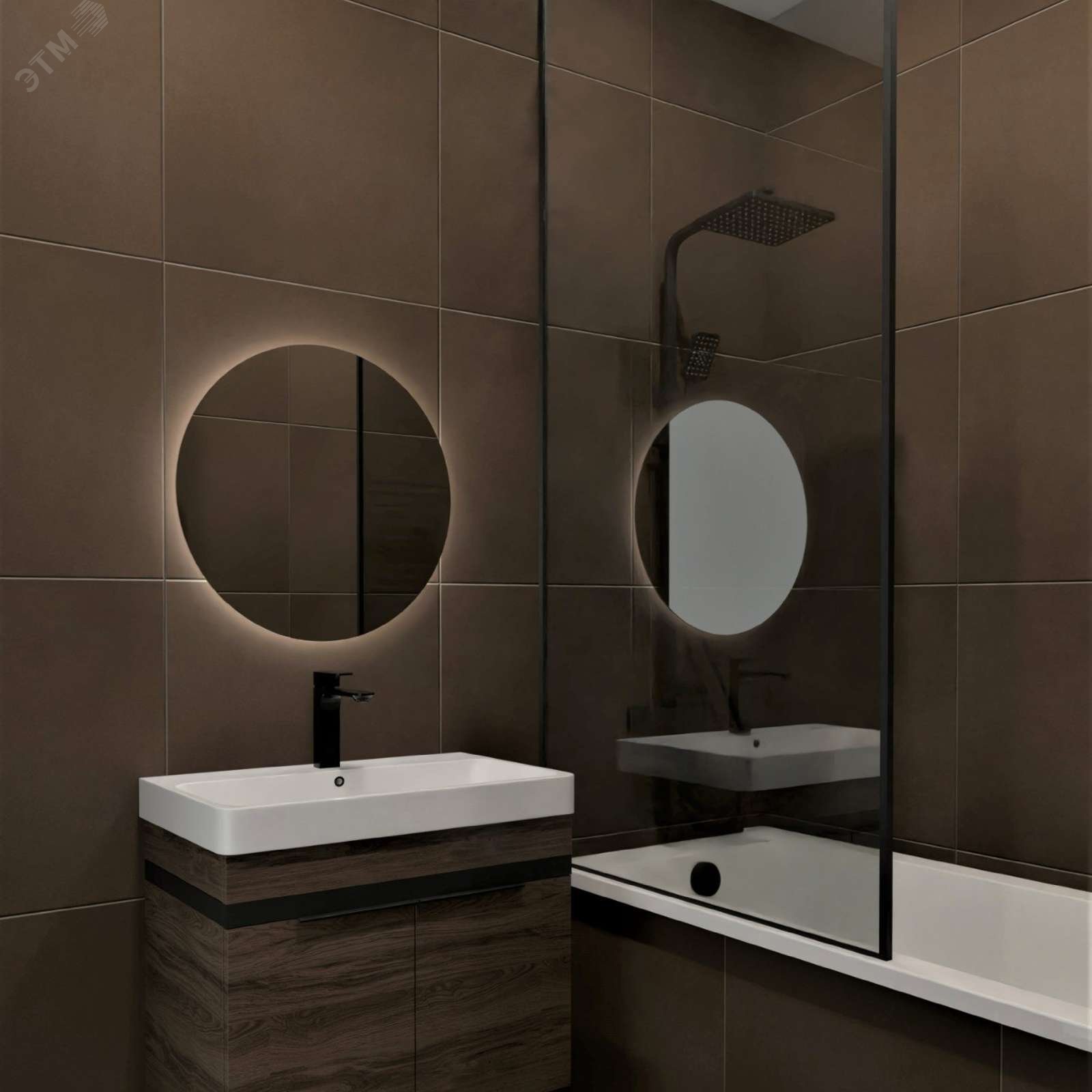 Изображение товара Керамогранит UF006MR 600х600 шоколад ректиф. Россия