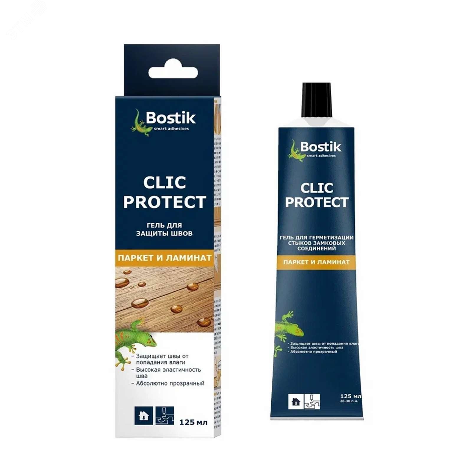 Изображение товара Гель для герметизации стыков Bostik Clic Protect 125 мл надежный герметик