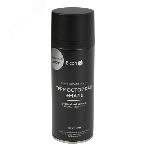 Изображение товара Эмаль аэрозольная термостойкая (до+700°С) серебристая 0,52л (шт)