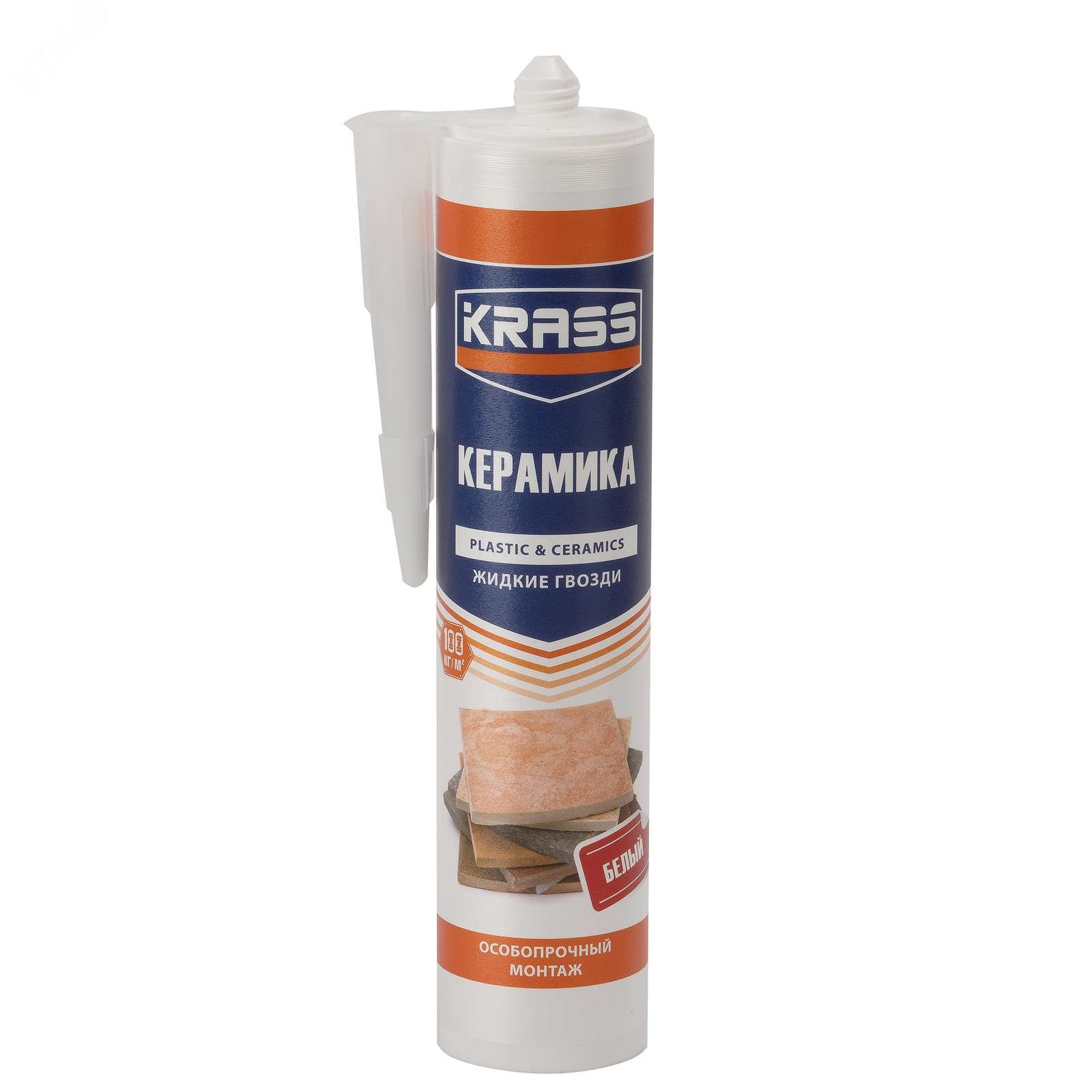 Изображение товара Жидкие гвозди Krass для пластика и плитки 300 мл - прочный надежный клей