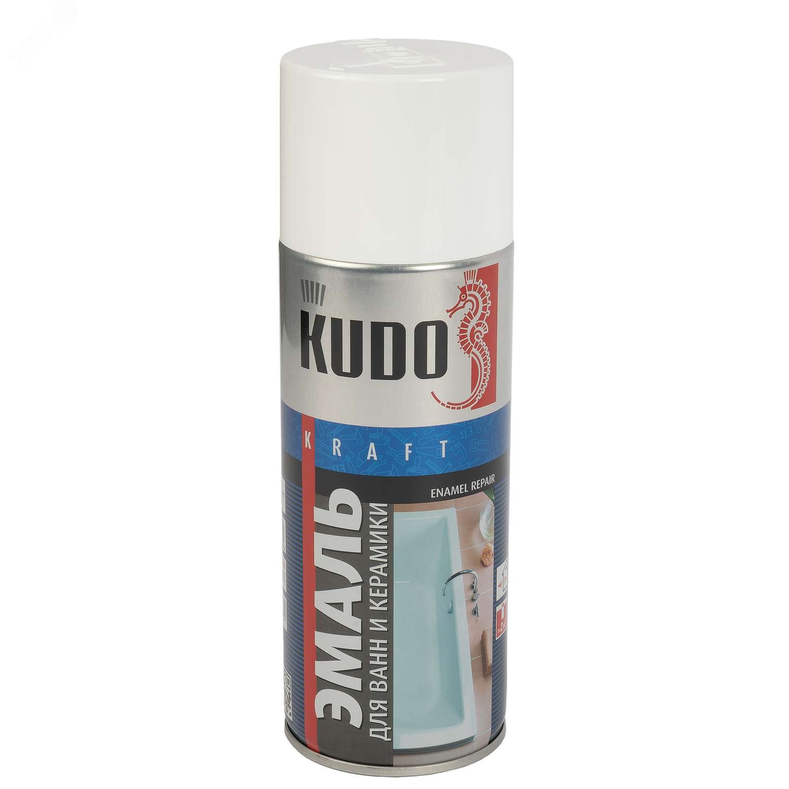 Изображение товара Эмаль аэрозольная для реставрации ванн и керамики белая 1301 0,52л