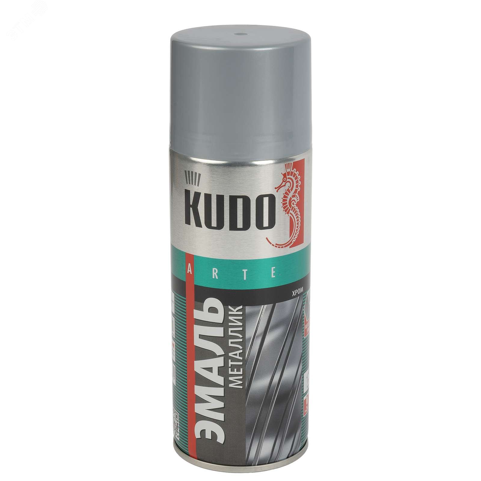 Изображение товара Эмаль аэрозольная акриловая хром 0,52л KUDO