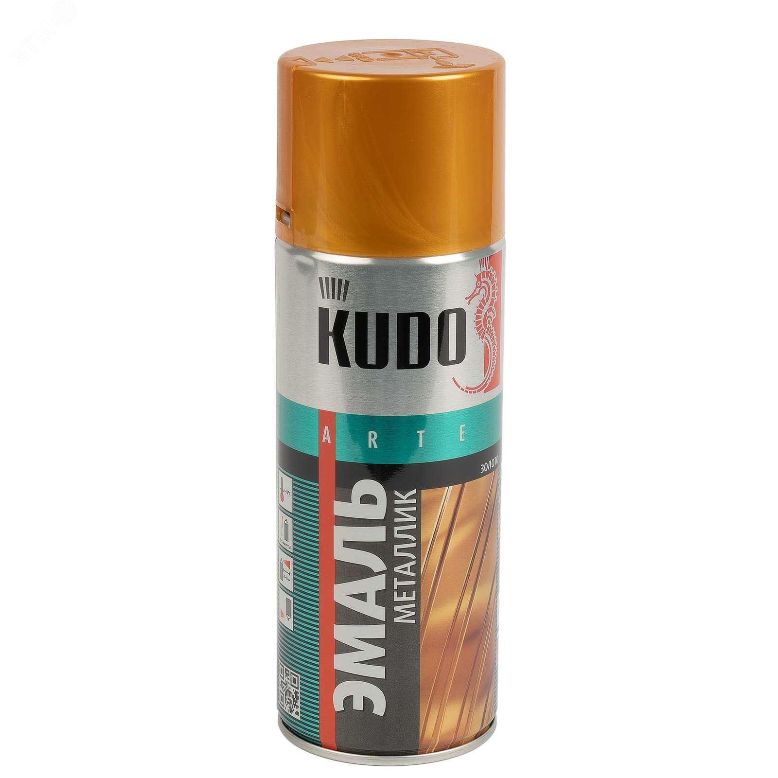 Изображение товара Эмаль аэрозольная акриловая золото 1028 0,52л KUDO