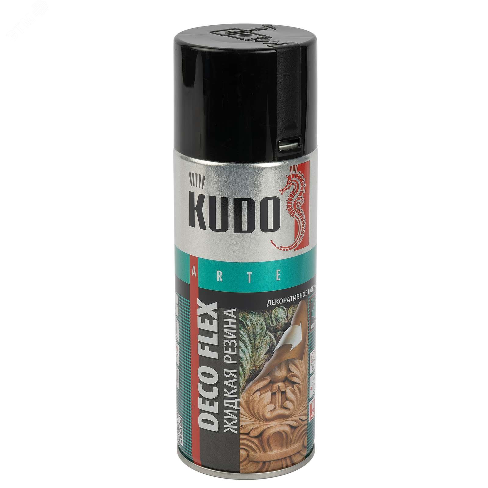 Изображение товара Краска для декоративных работ DECO FLEX ЖИДКАЯ РЕЗИНА чёрная 520 мл