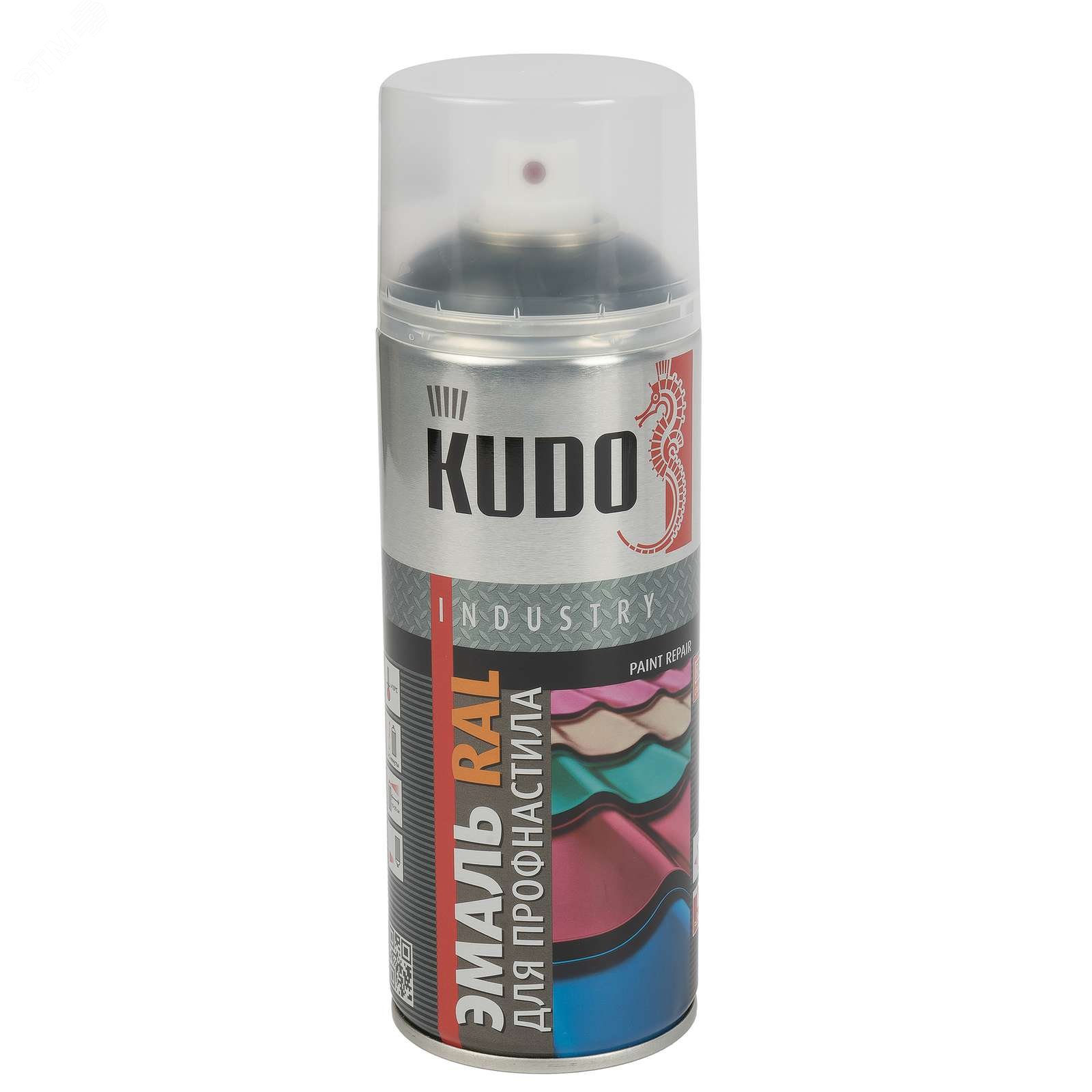 Изображение товара Эмаль аэрозольная для профнастила серый графит RAL 7024 520 мл